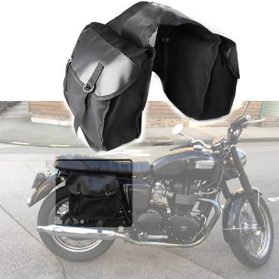 Borse da sella per moto Borsa portaoggetti per coda Borsa laterale nera per Honda Suzuki Kawasaki
