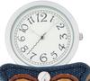 FIELD WORK Owl Pocket Watch Analog Bag Charm Watch with Loupe LW036-2 Women's