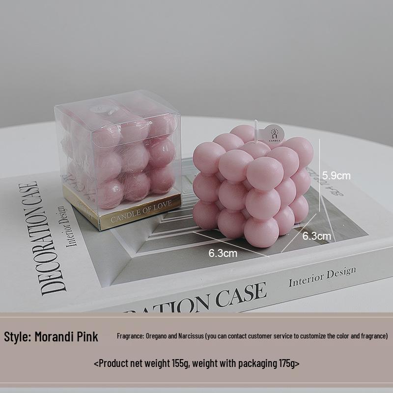 High-End Customizable Scented Candle Rubik's Cube Ornament Gift