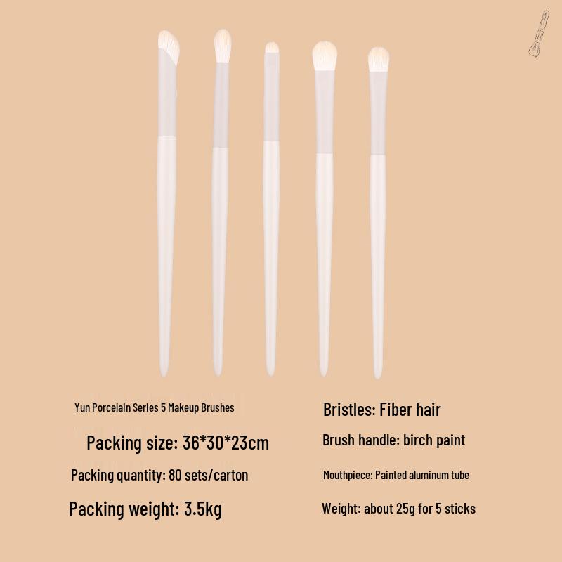 

Набор кистей для макияжа Cloud Porcelain из 21 предмета: Кисти для стипплинга, для нанесения теней, подводки, рассыпчатой пудры и кисти с мягким ворсом.