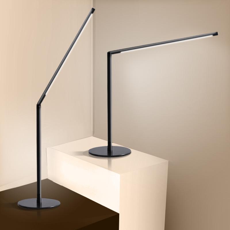 Simple Aluminum Alloy Folding LED Eye Protection Table Lamp OfficeStudy Bedroom Desk Student Dormitory Creative Plug-in DeskLamp