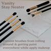 16.5x9x3cm Transparent Acrylic Paint Brush Holder Makeup Brush Drying Rack Suitable for Women's Dressing Table Organization and Storage Rack