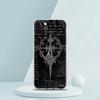 Soft TPU Transparent Phone Case Cover for iPhone 16 15 14 13 12 11 Pro Max XR 8 7 Plus XR Shell Cyber Sigil Cross Line Pattern