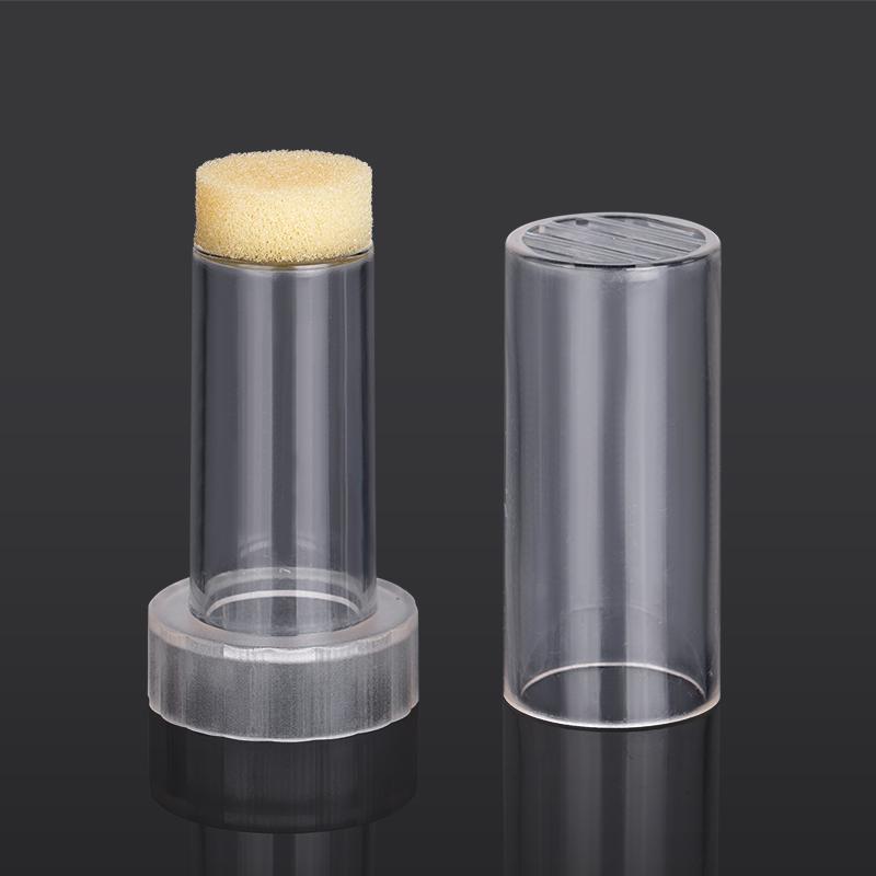 

1/2Pcs Plastic Queen Bee Marking Cage Bottle Bee Marker Tube Catcher Cage with Plunger Plush For Beekeeping Supplies 1pcs