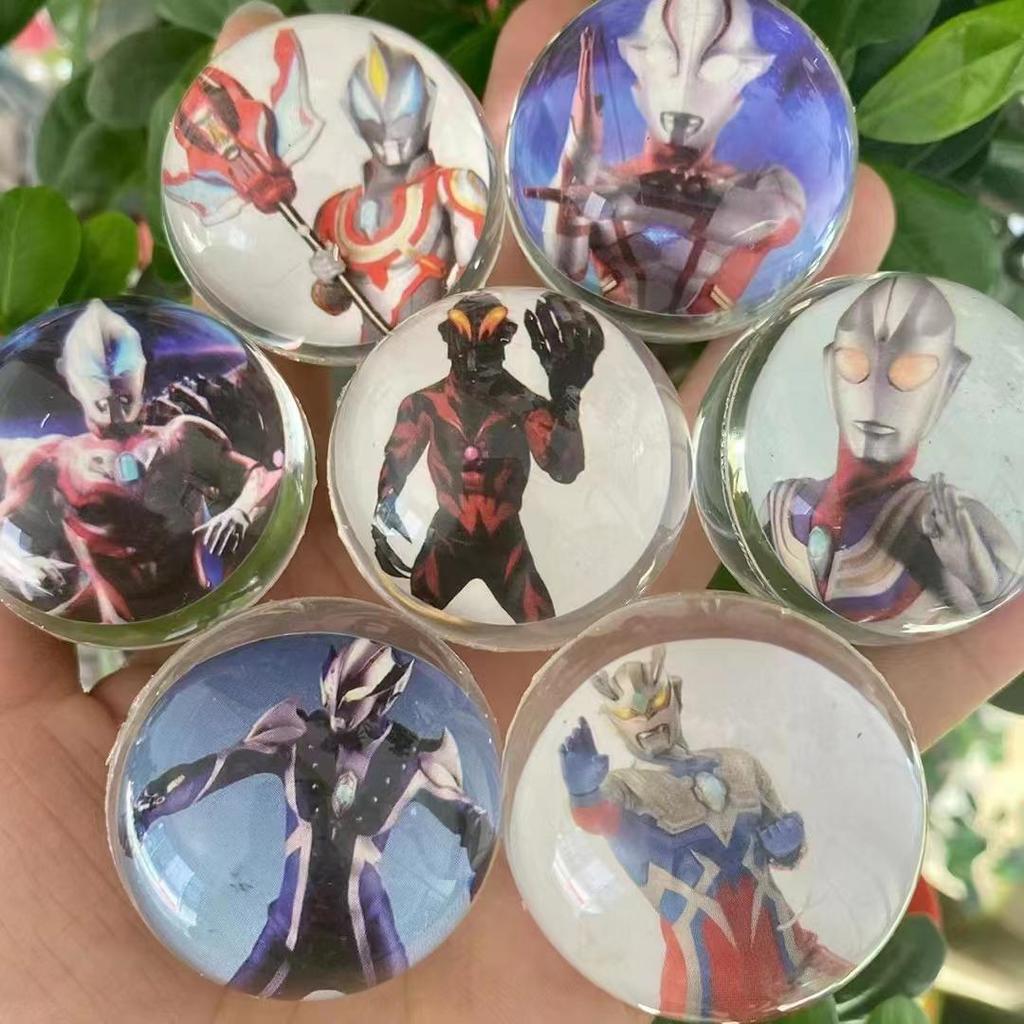 Elastic Cartoon Rubber Bouncing Balls, Extra Large, 50-Pack for Capsule Toy Machines