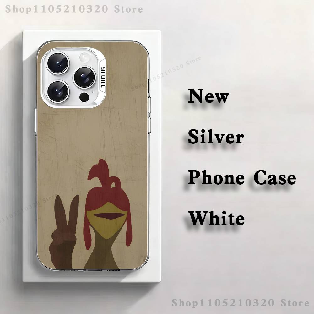 Chicken J-Joe Surf Phone Case For iPhone 17,16,15,14,13,12,11,Pro,Max,Plus,E,Air,Mini White Tpu Cover