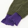 TAO COMME des GARCONS [xINVERALLAN] Green Fair Isle Wool Ribbed Knit Sweater tops M Green x purpleUsed