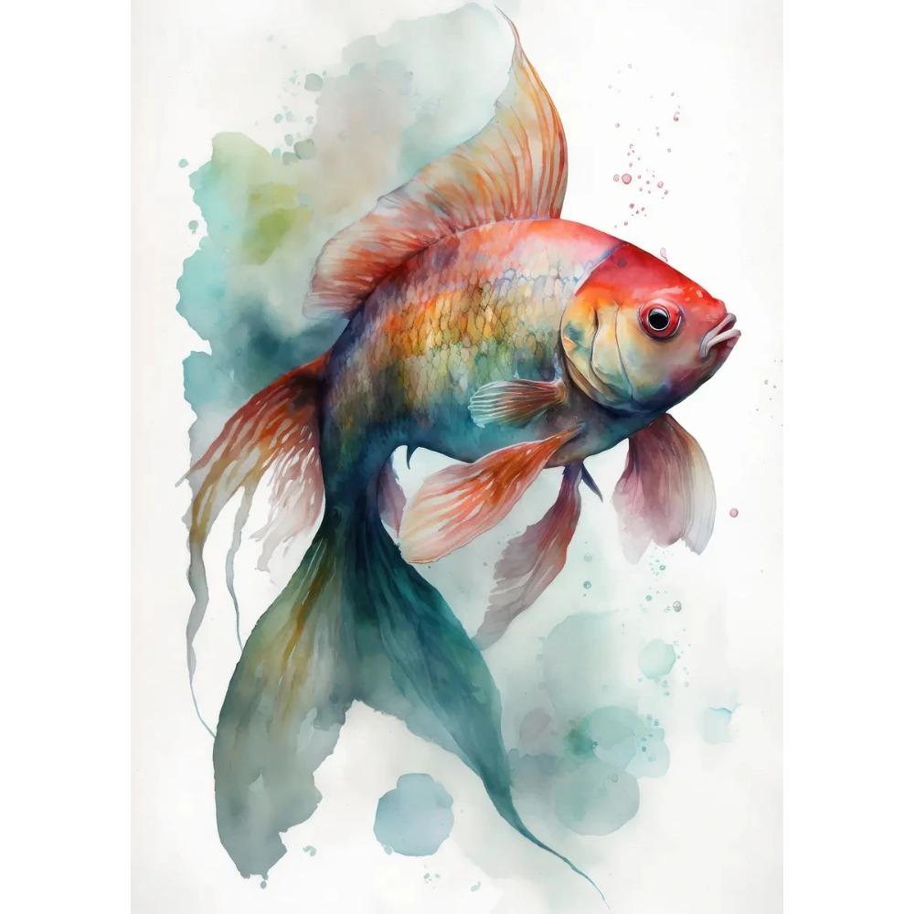 Safari Animals Watercolor Posters Colorful Children Prints Rainbow Animal Canvas Painting Wall Art Pictures Home Kids Room Decor