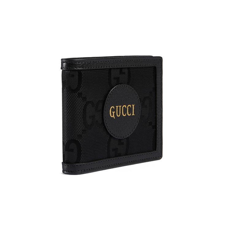 Gucci Off The Grid Eco-Friendly Series Logo Leather Wallet Men Wallet Black 625573-H9HAN-1000