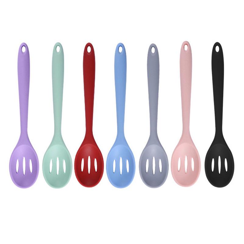 Silicone Cookware Set: Non-Stick Spatula, Ladle & Slotted Spoon with High Temperature Resistance