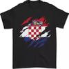 Torn Croatia Flag Croatian Day Football Mens T-Shirt Unisex T-Shirt