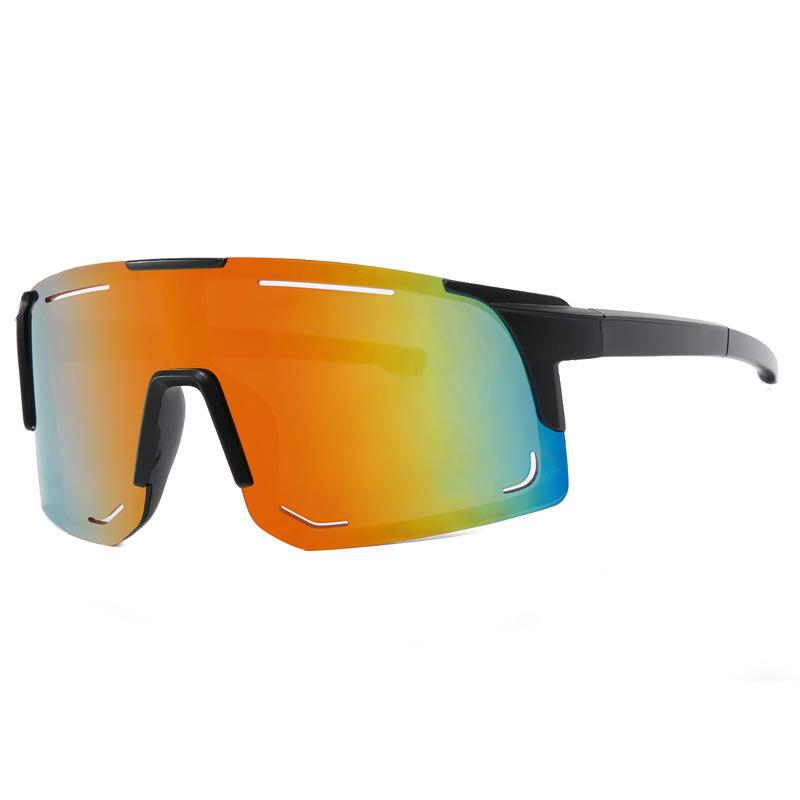 Odporne na uderzenia Okulary przeciwsłoneczne do sportów outdoorowych: Duża Rama, Antyrefleksyjna, Ochrona Przeciwsłoneczna i Modny Design do Kolarstwa i Narciarstwa.