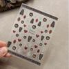 Retro 3D Embossed Nail Art Stickers with Shell Light Effect - Floral Design
