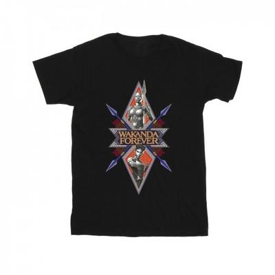 Marvel Mens Wakanda Forever Tribal Spear Chest T-Shirt
