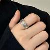 S925 Sterling Silver Zakira Lam Ring - Adjustable Retro National Style for Men and Women with Auspicious Words