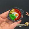 3D Chinese Style Food Magnet: Lobster & Noodles Hot Pot with Mantis Shrimp Sticker