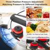 Stainless Steel Pressure Cooker Cooking Pot 1.8L 2.4L 5L 7L Induction Compatible Pressure Cooker Cookware with Extra Glass Lid