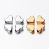30pcs Love Heart Beads KC Gold Color Spacer Loose Charms Bead for Bracelets Necklaces for Jewelry Making 6x7x3.5mm DIY