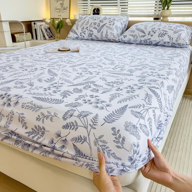 New Double Layer Gauze Fitted Sheet Single Piece All-inclusive Bedspread Sheet Mattress Protector Fitted Sheet