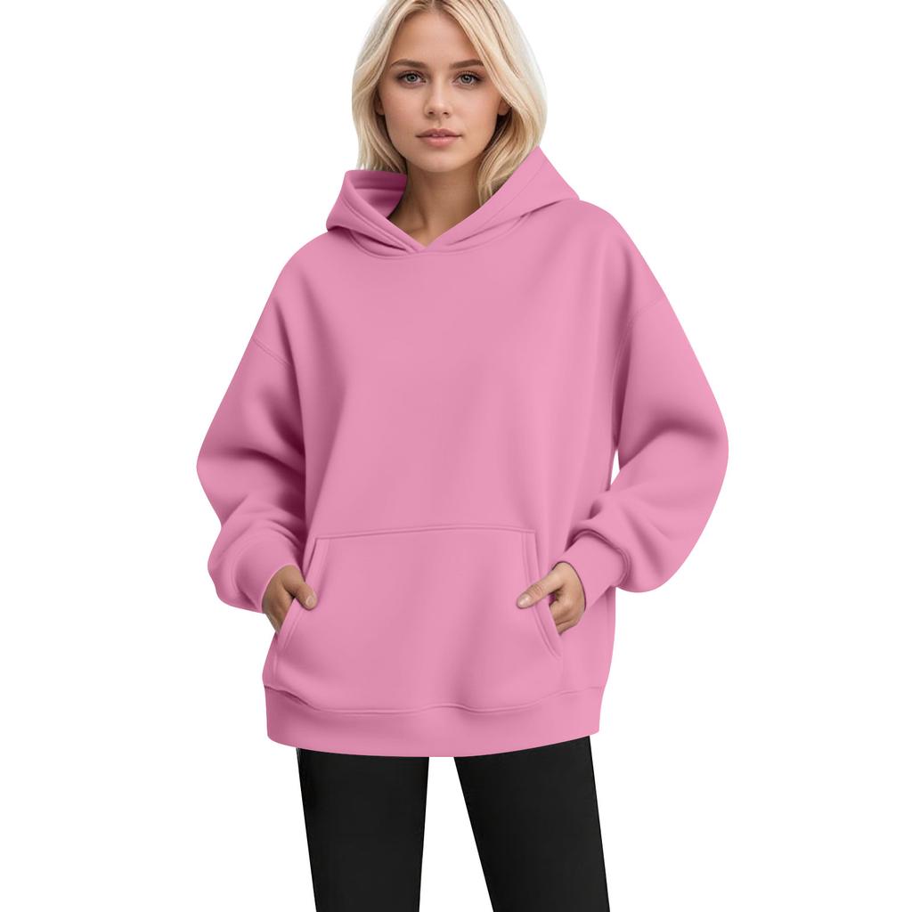 Women's Fashion Women's Lightweight Long Sleeve Pullover With Pockets Hoodie