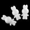 Styrofoam Foam Craft Rabbit Shaped High Density Modeling Foam DIY Craft Ornament for Handmade Decoration