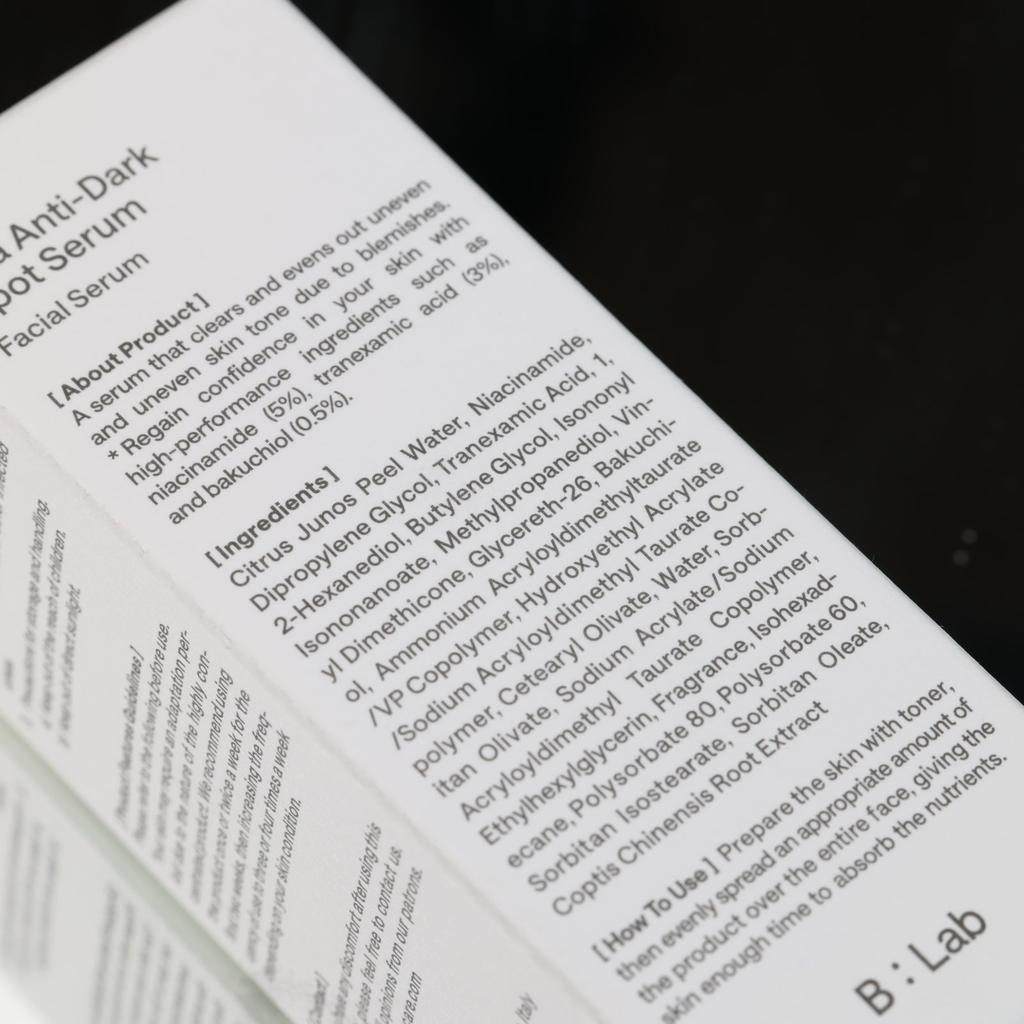 B:Lab Yuja Anti-Dark Spot Serum 30ml