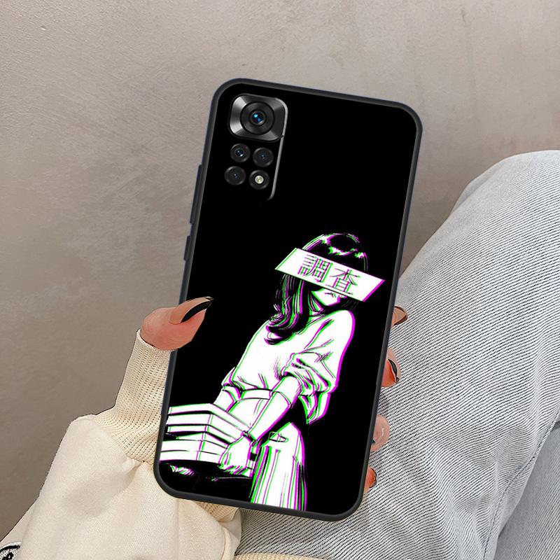 Sad Japanese Anime Aesthetic For Xiaomi Redmi Note 13 10 12 11 14 15 Pro Plus Case Cover For Redmi 15 13C 12C 14C 10C 15C