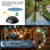 1PC Colorful Gradient Garden LED Wind Chimes Decorated Solar Hummingbird Landscape Garden Lights Decorated Atmosphere
