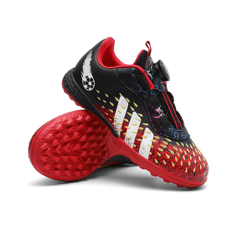 

2025 Rotating Button Kids Football Shoes Teen Elementary School Girls Training Shattered Nails Football Shoes 29