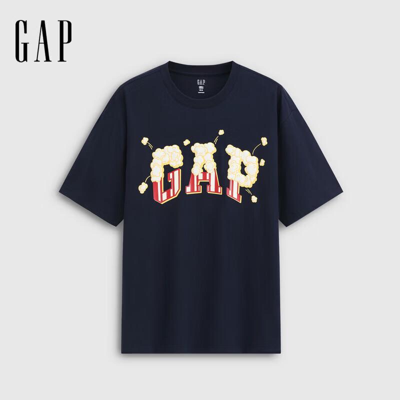 GAP Unisex Logo Print Loose Short-Sleeve T-Shirt