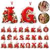Christmas Acrylic Hanging Ornament, Red Snow Scene Letter Design, 2D Flat Decoration for Christmas Tree and Home Holiday Decor