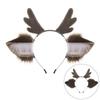 Christmas Deer Antlers Headband: Cute Plush Cosplay Animal Ears Accessory