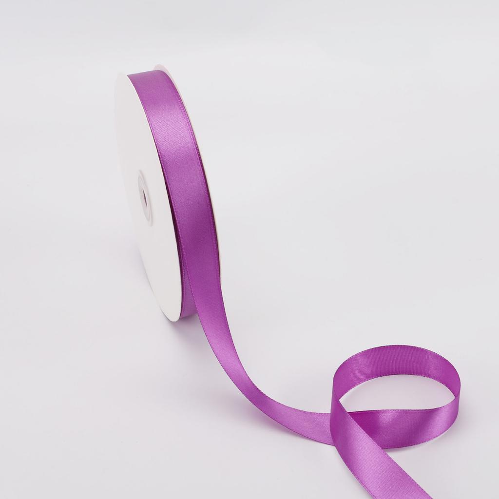 Solid Color Polyester Satin Ribbon 2cmx100Yards for Birthday Gift Wrapping Bakery Flower Arrangements-Durable Woven Bow Tying