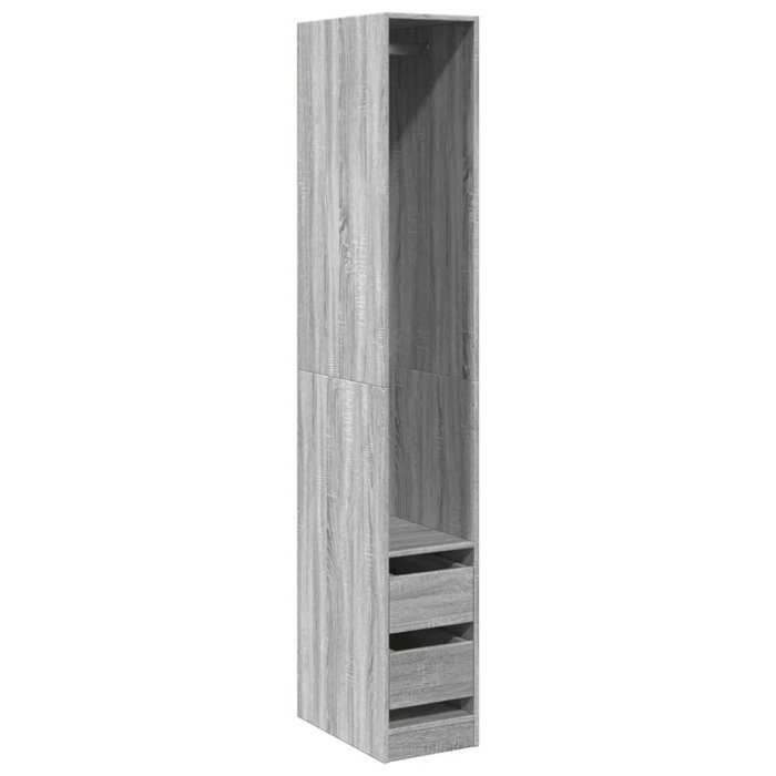 VidaXL Garde-robe sonoma gris 30x50x200 cm bois d'ingénierie 3307743