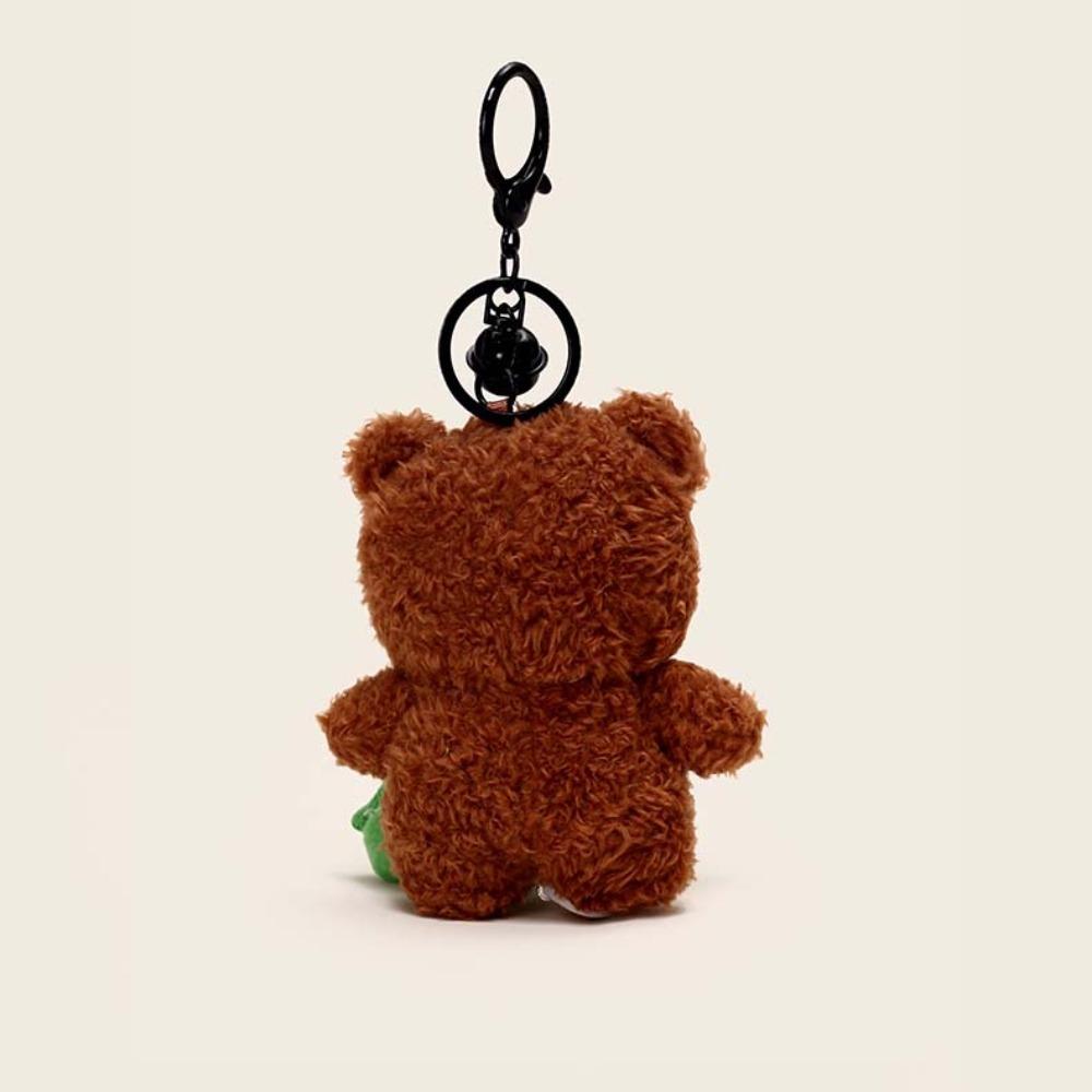 Soft Cartoon Crocodile Pendants Funny Friends Bag Charm Plush Animal Key Ring  Car Key Accessories