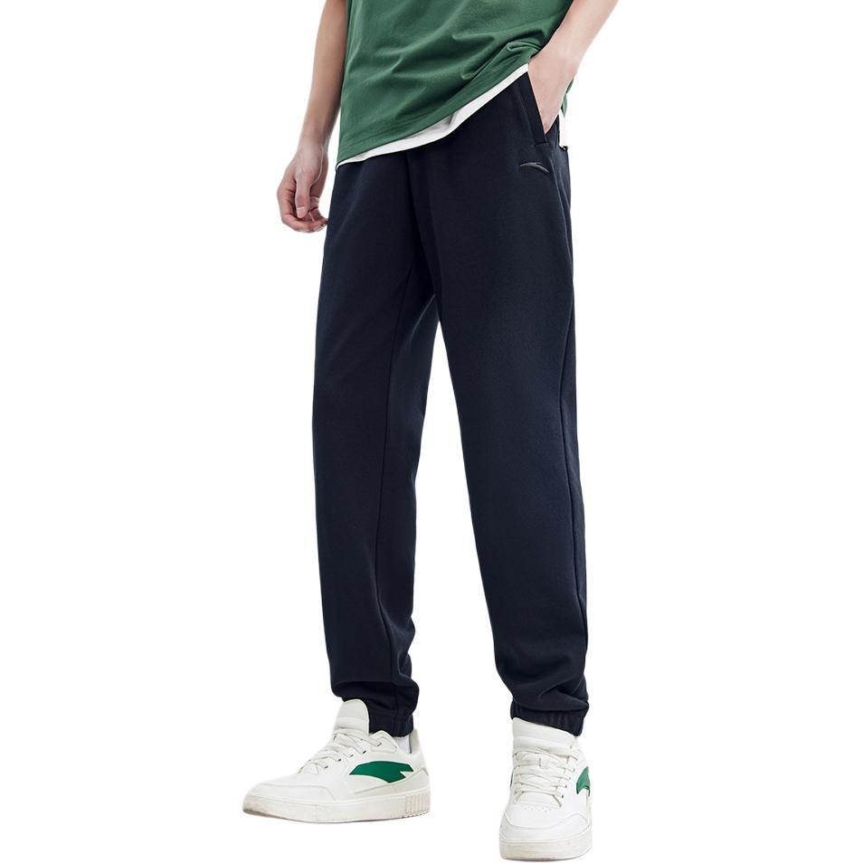 Anta Sports Life Collection Knitted Sweatpants Men's Basic Black 952517306S-1