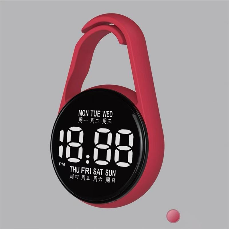 LED Digital Hanging Watch Night Light Energy Saving Silent Electronic Clock for Bedroom Living Room Wall Decor