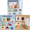 Wooden Toy Building Blocks For Children With Geometric Design And Brain Development