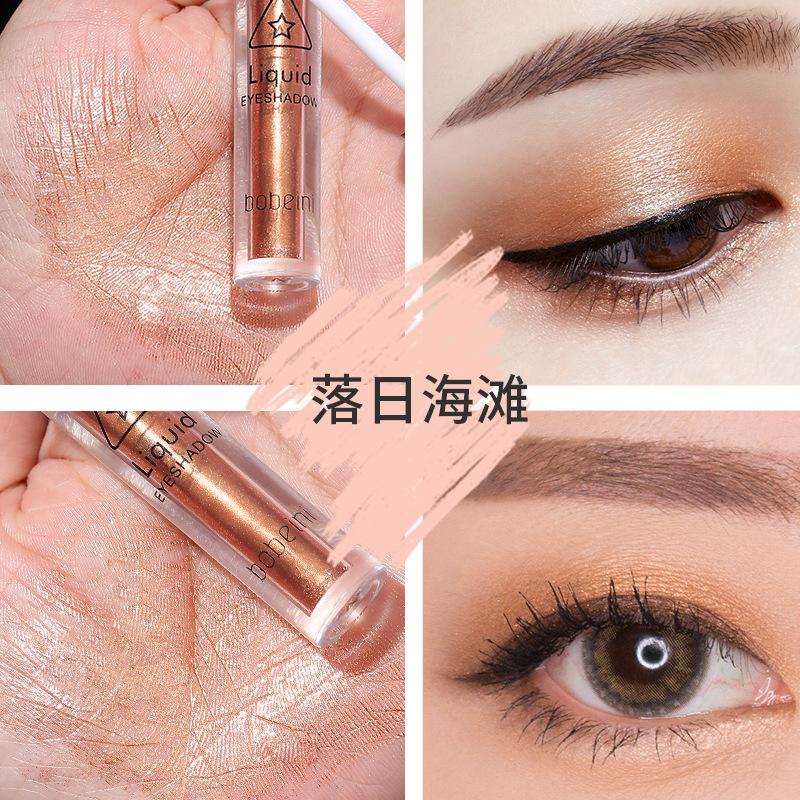 

Bobcini Liquid Eyeshadow - Single Color Highlighter with Tear Drop Pearl Shimmer Glitter, Inner Corner & Under-Eye Brightener 4 # Sunset Beach