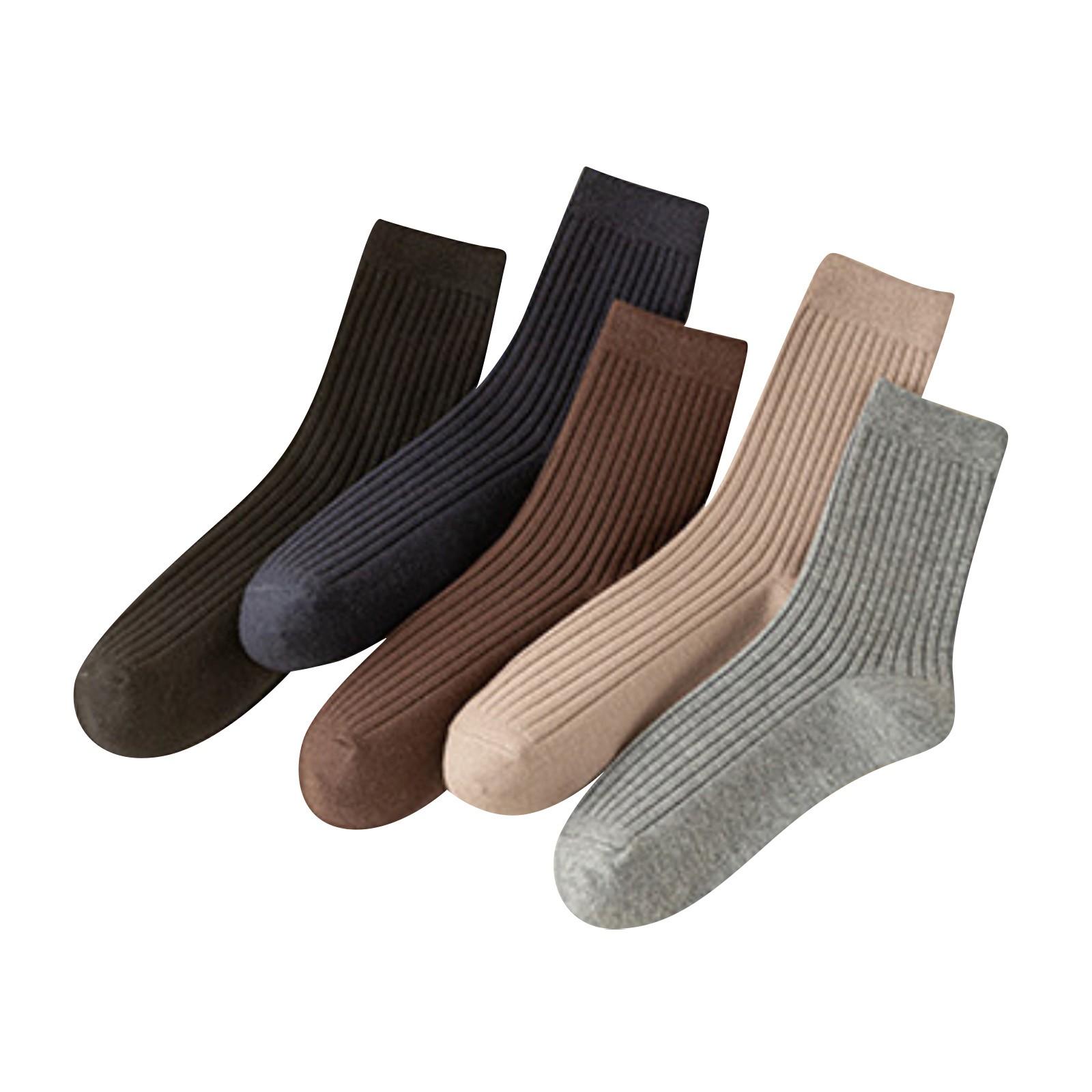 

Мужские осенние и зимние носки, бархатные, шерстяные, двойные, теплые, утолщенные, кашемировые носки с двойной полоской для мужчин One Size