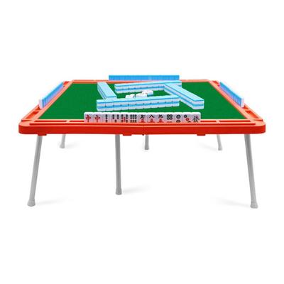 ZEMUS Folding Small Mahjong Table with Mahjong Tile Set | Lightweight Mahjong Table