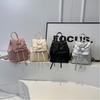 Fashion Large Capacity Women's Backpack Korean Style Solid Color Shoulder Bag PU Leather School Backpack Women