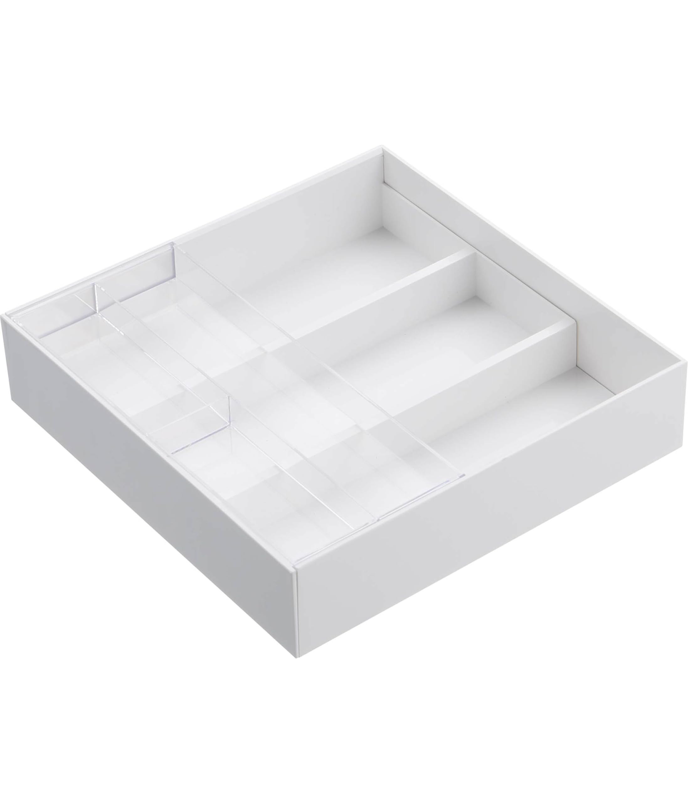 Yamazaki Tower Extendable Sliding Desk Tray White Approx W25 x D246-45 x H57cm Drawer Storage Case 3441 5240₽