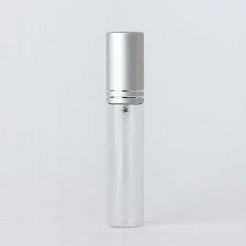 

100 шт./лот 10 мл прозрачный стеклянный флакон-распылитель многоразовый цветной алюминиевый колпачок спрей флакон для духов дорожный контейнер 10ml