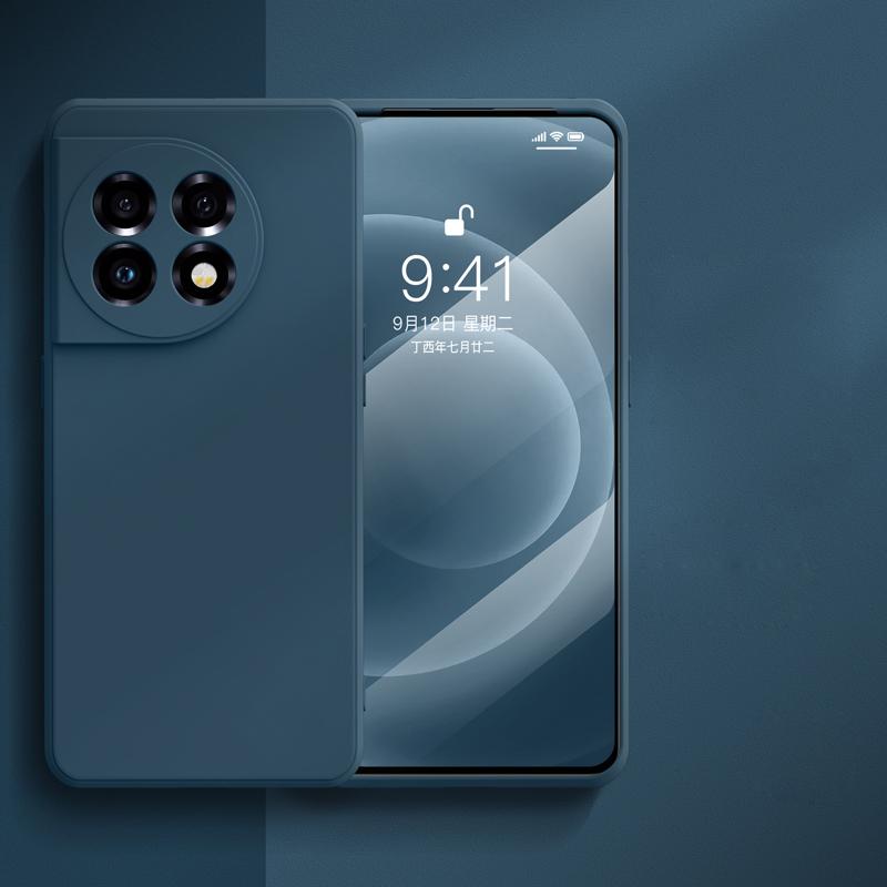 

Для OnePlus 11 Чехол квадратный жидкий силиконовый протектор объектива камеры Мягкий чехол для OnePlus 11 One Plus 11 OnePlus11 Противоударный чехол For OnePlus 11 синий