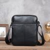 New Trendy Men Genuine Leather Small Shoulder Bag Large‑Capacity Casual Crossbody Messenger Satchel Bag For Daily Use