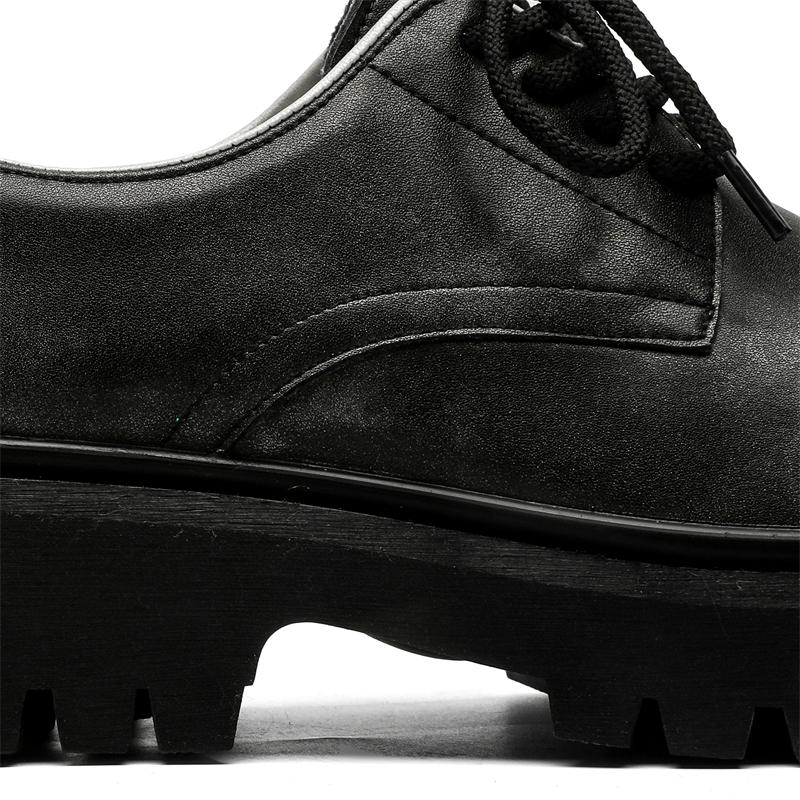 Fashion Leather Shoes For Man Genuine Leather Big Size Shoes High Quality Designer Formal Platform Casual Shoes Fashion Business