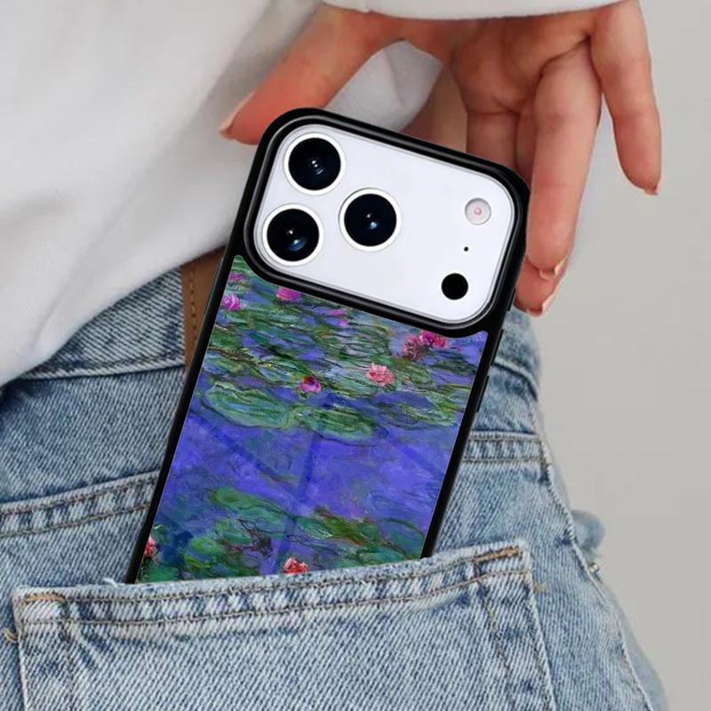 Claude Monet Painting Phone Case for iPhone 16e 15 14 13 12 17 Pro Max Plus Air 17pro Cover Coque
