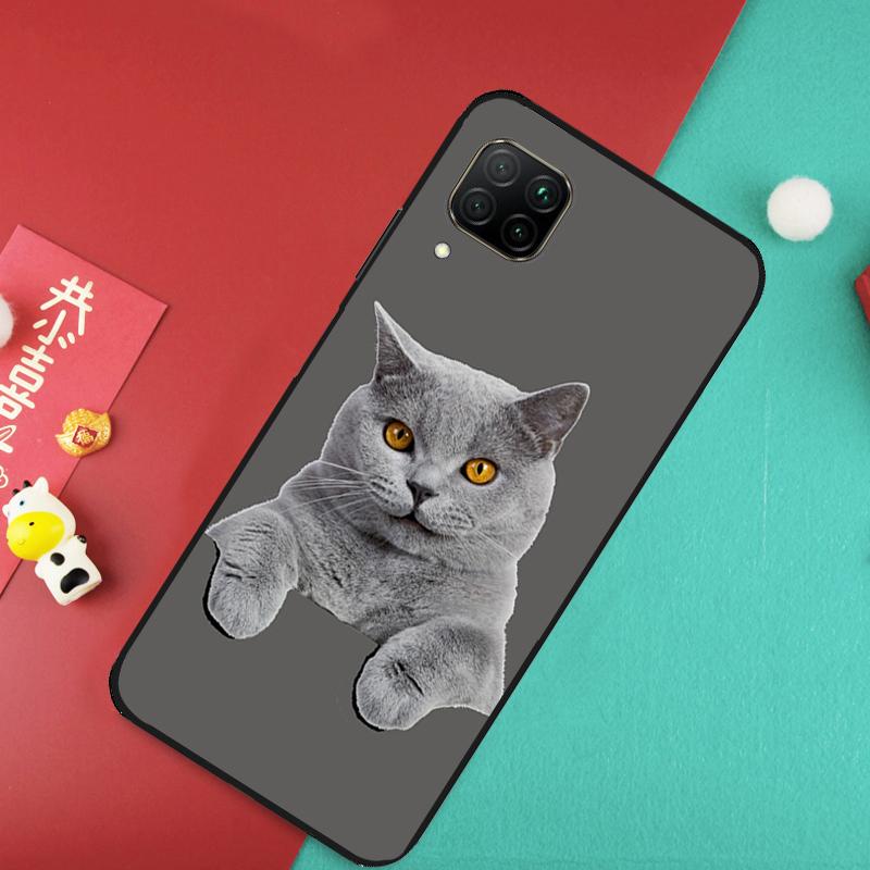 British Shorthair Cat Case For Huawei Nova Y91 Y61 Y60 Y70 Y90 Nova 9 SE 10 11i 8i 3i P20 P30 Pro P40 Lite Cover