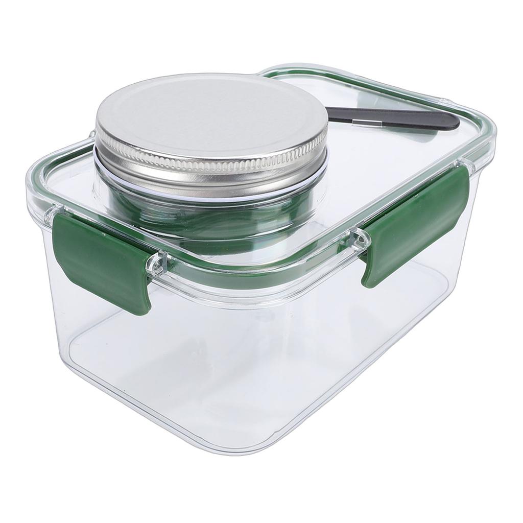 Salad Lunch Container With Dressing Compartment Reusable Portable  proof Salad Bowl for   Gym Bag